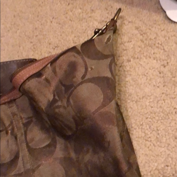 Metallic gold Coach hobo - Picture 5 of 7